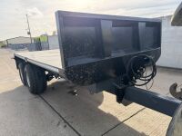 &nbsp;APPROX. 16ft x 8ft TWIN AXLE FLAT BED TIPPING TRAILER - 2