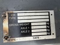 &nbsp;APPROX. 16ft x 8ft TWIN AXLE FLAT BED TIPPING TRAILER - 15
