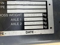 &nbsp;APPROX. 16ft x 8ft TWIN AXLE FLAT BED TIPPING TRAILER - 16