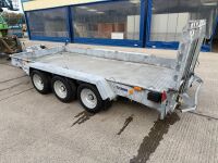 IFOR WILLIAMS 14ft 3500KGS TRI AXLE PLANT TRAILER - 9