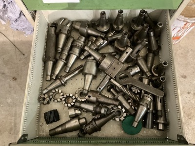 DRAWER CONTENTS TO INC. MILLING TOOLS & CUTTERS