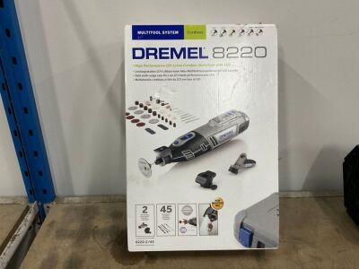 UNUSED DREMEL 8220 12V CORDLESS ROTARY MULTI TOOL KIT