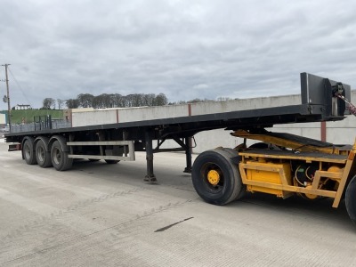 SDC 45ft TRI AXLE FLAT TRAILER ON AIR