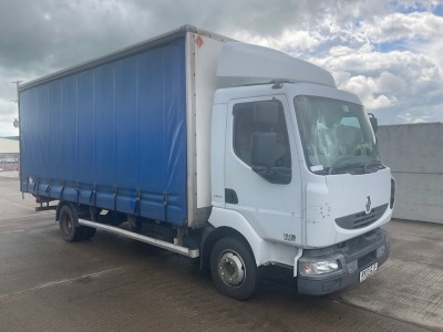 RENAULT MIDLUM 180DXI ALLIANCE 7.5 TON 20FT CURTAINSIDER