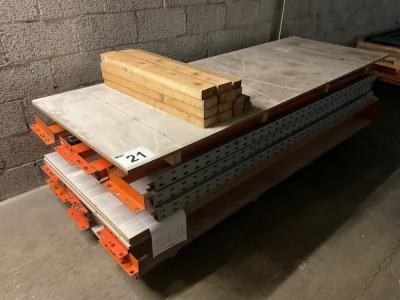 2No. BAYS OF PALLET RACKING
