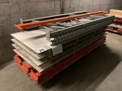 2No. BAYS OF PALLET RACKING