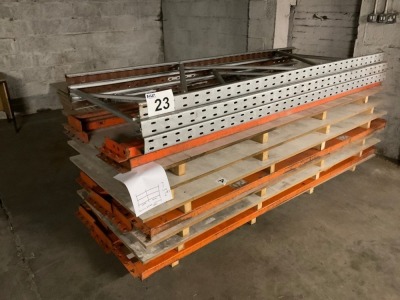 2No. BAYS OF PALLET RACKING