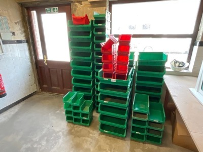 APPROX 75No. ASSORTED PLASTIC STORAGE BOXES