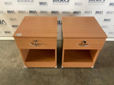 2No. 450mm BEDSIDE CABINETS