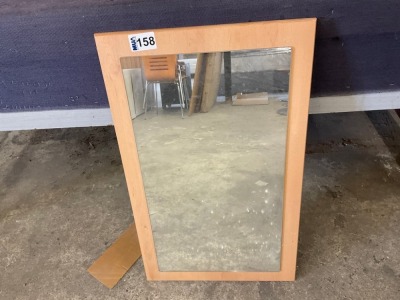 APPROX 475mm MAPLE MIRROR