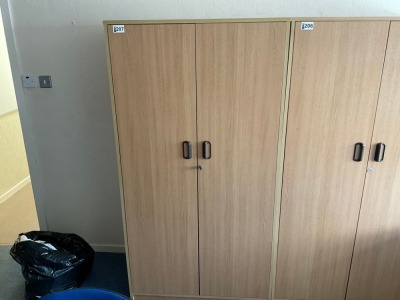 APPROX 940mm x 1800mm DOUBLE DOOR STORAGE CUPBOARD
