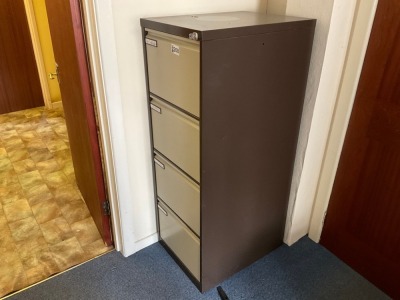 4 DRAWER METAL FILING CABINET