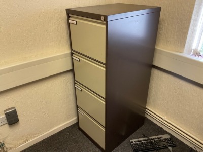 4 DRAWER METAL FILING CABINET