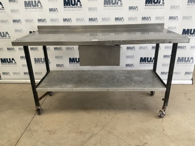 APPROX. 1520mm MOBILE PREP BENCH