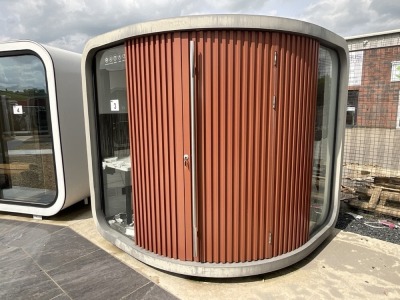 APPROX 7ft x 7ft PORTABLE LUXURY GARDEN POD WITH SPECIAL ROUND CORNER DESIGN