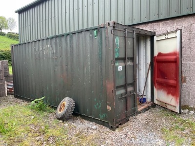 APPROX. 20FT X 8FT SHIPPING CONTAINER & CONTENTS