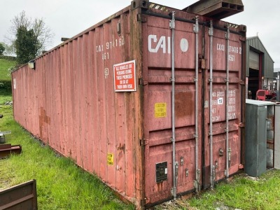 APPROX. 40ft X 8FT SHIPPING CONTAINER