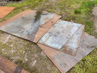 APPROX. 4No. SHEETS OF ASSORTED METAL PLATE