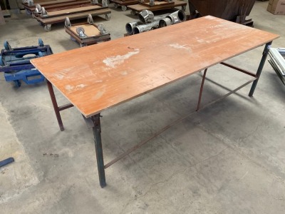 APPROX 7.3ft x 3ft WORKBENCH