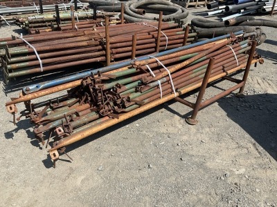 METAL STILLAGE TO INC. APPROX 44No. ASSORTED BRACE BARS