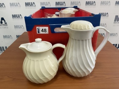 APPROX. 8No. UNUSED CONNOISSERVE INSULATED BEVERAGE JUGS