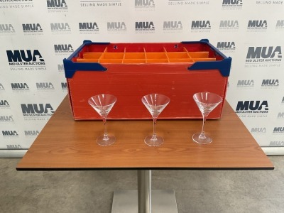 APPROX. 18No. UNUSED MARTINI GLASSES