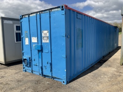 APPROX 40ft x 8ft ANTI VANDAL SITE STORE (BLUE)