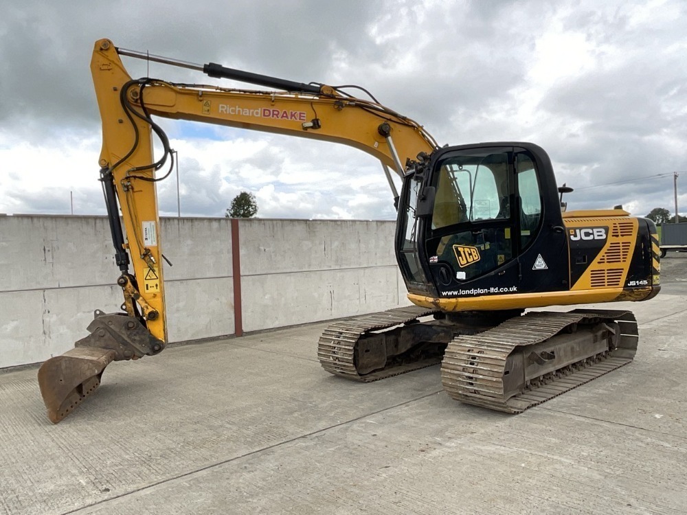JCB JS145 14 TON EXCAVATOR MACHINERY I T222 Mid Ulster Auctions