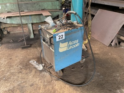 ARCOS LINCOLN HDT35 3 PHASE MIG WELDER