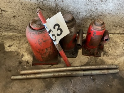 3No. ASSORTED BOTTLE JACKS
