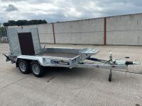 UNUSED INDESPENSION CHALLENGER 50 10x5 3500KGS TWIN AXLE BEAVERTAIL PLANT TRAILER