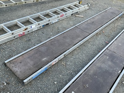 APPROX 3.6m YOUNGMAN ALUMINUIM STAGING BOARD
