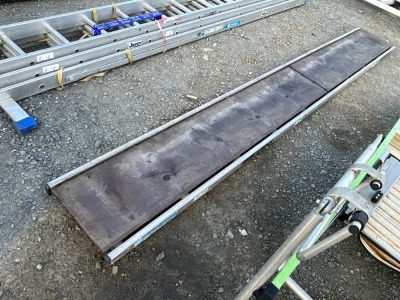 APPROX 3.6m YOUNGMAN ALUMINUIM STAGING BOARD